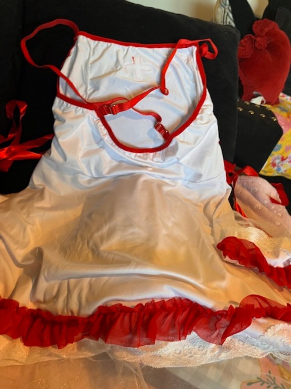 NURSES UNIFORM COSTUME  XL - Picture 6 of 16